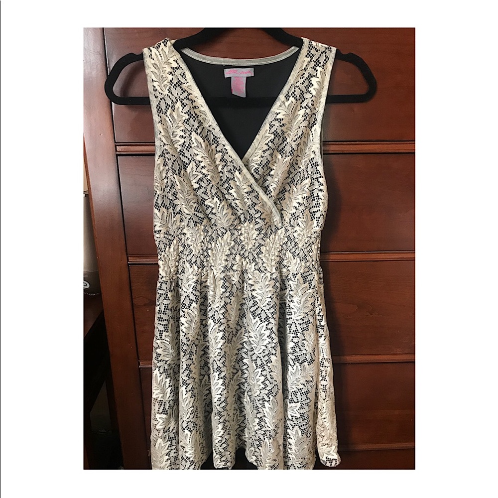 Tan cocktail dress